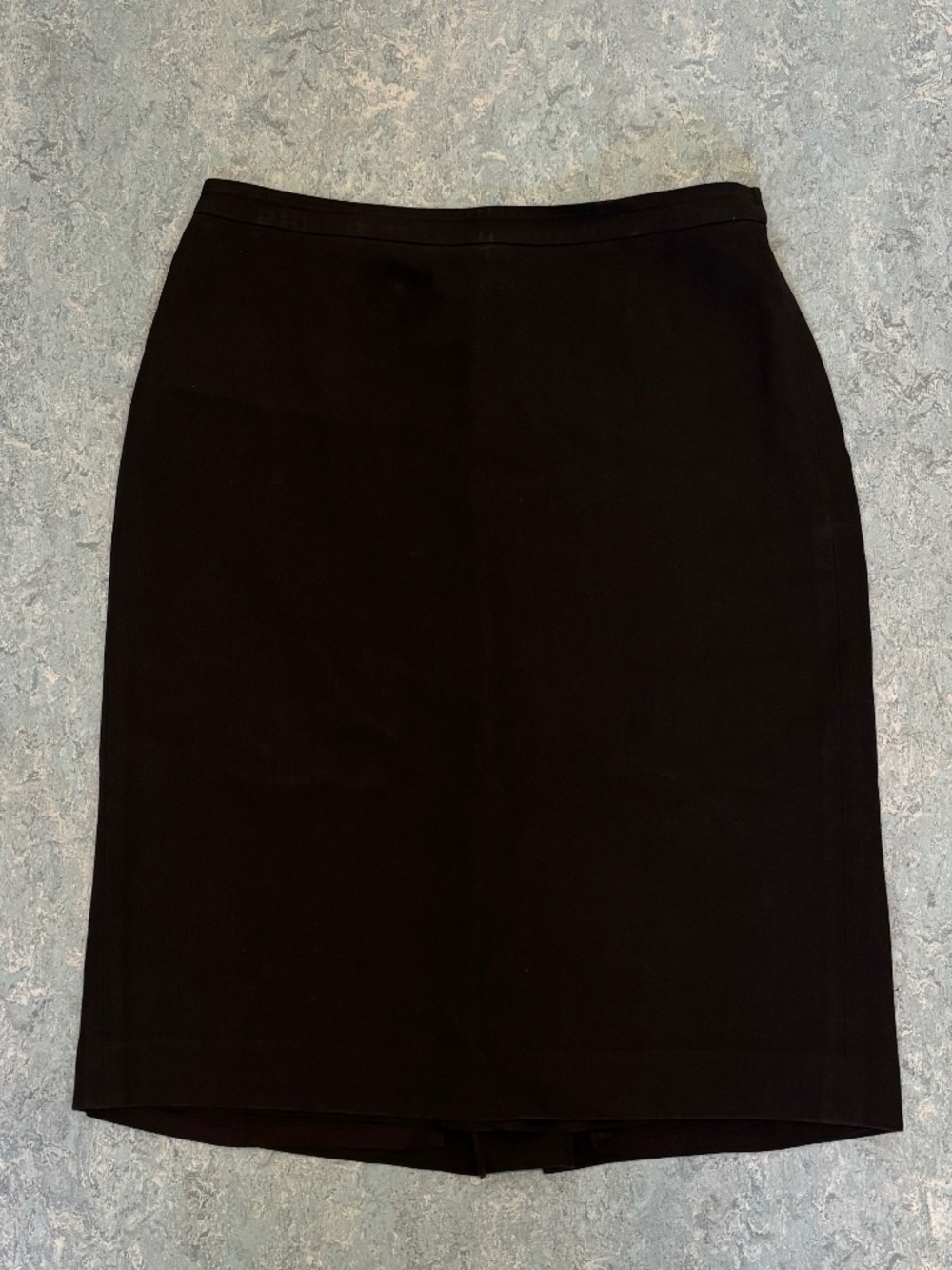 Ann Taylor Black Pencil Skirt Size 4 Cotton Rayon Lined